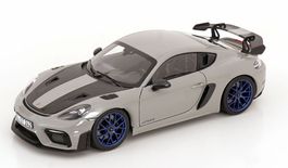 PORSCHE CAYMAN GT4 RS WEISSACH 2023 GRAU/CARBON 1:18 NOREV