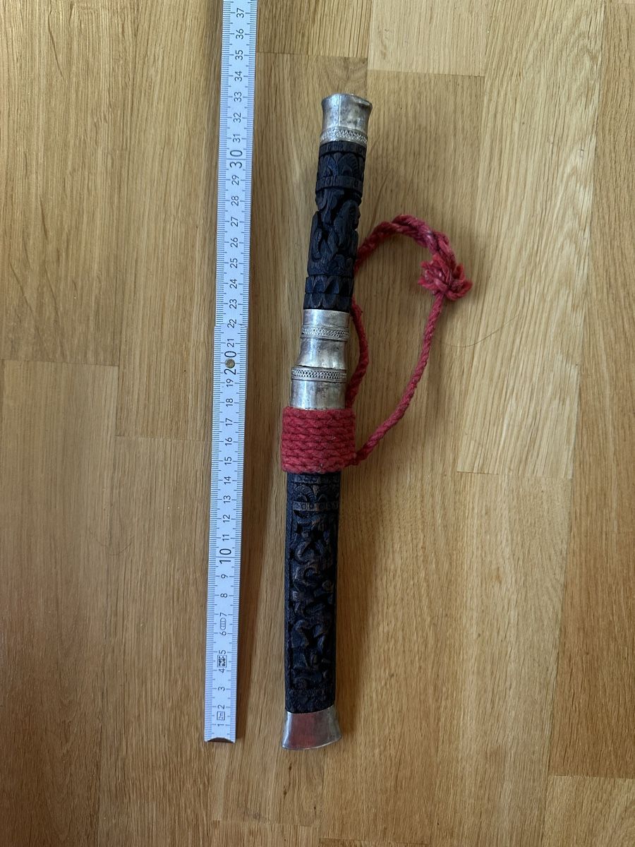 Besteck: Antikes Messer aus Asien mit Scheide, Handarbeit – Gebraucht aus Aesch BL von mc-x-92 3