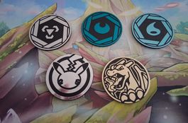 Jumbo-Pokémon-Sammelmünzen 5 Stück