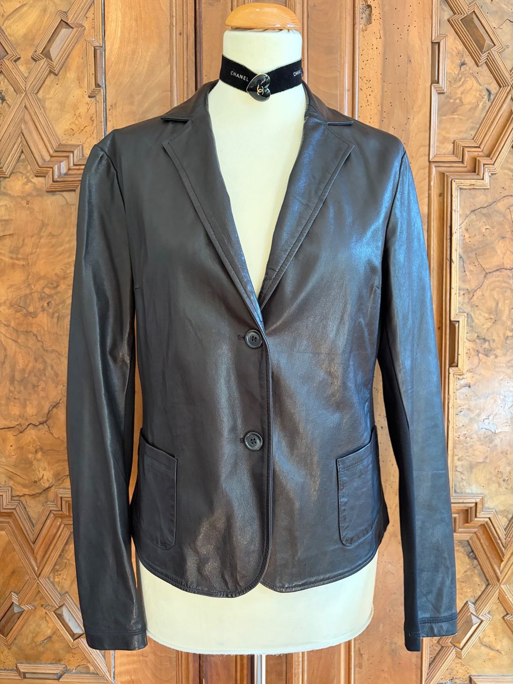 Giacche: LEONARDO Jacke  100 % Leder + Stretchmaterial, Größe M – Usato da Interlaken venduto da Bona55 2