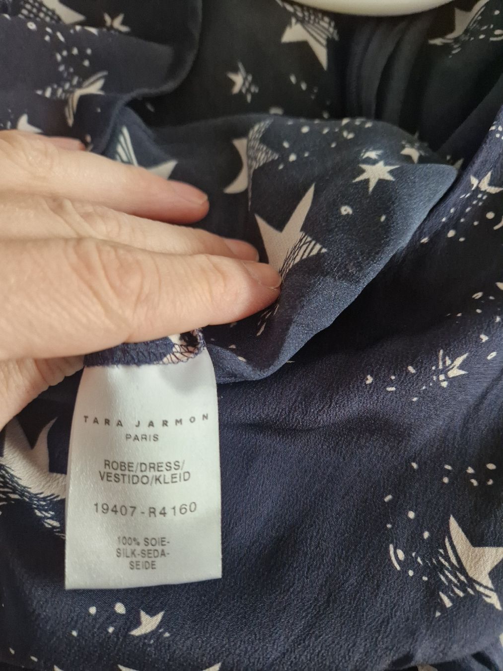 Tara Jarmon Robes: Tara Jarmon Robe Étoiles T.36 Soie - – Neuf (Voir description) à Pully par Patriciaeve 4