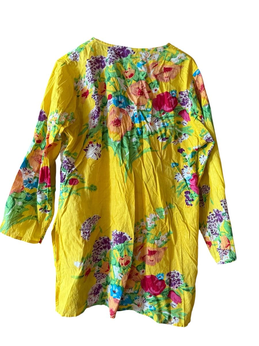 Camicette: Damen Bluse gelb mit Blumenmuster Grösse L  – Usato da Kiental venduto da gali_72 1
