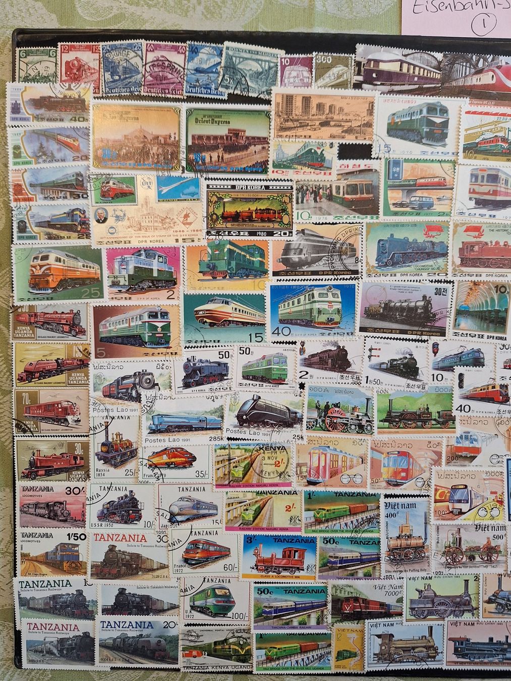 Tutti i francobolli: Grosse Eisenbahn-Sammlung (1) – Usato da Genolier venduto da Antoine30 3