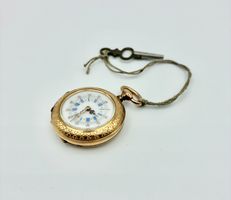 Monachina Pocket Watch Cilindre swiss gold 18kt da tasca