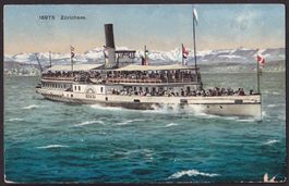 Zürichsee mit Dampfschiff Helvetia