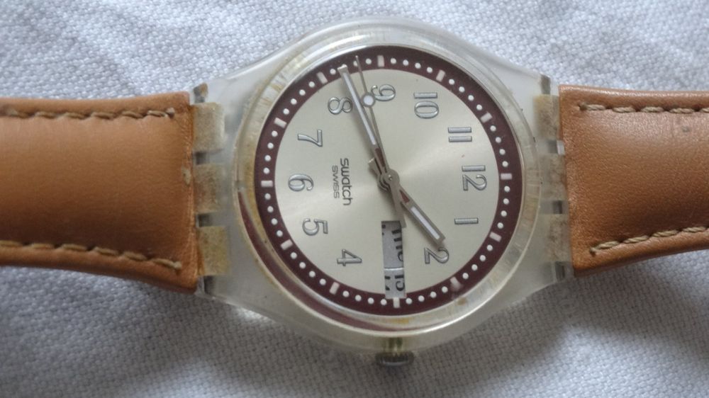 S-WATCH  SCHÖNE HERREN  UHR,QUARTZ,DATE.TAG.LÄÜFT 6