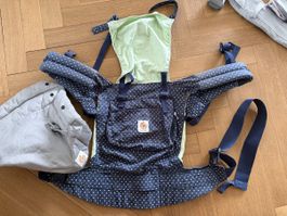 Ergobaby Babytrage Pouch Sternli Navy inkl. Neugeborenen Ein