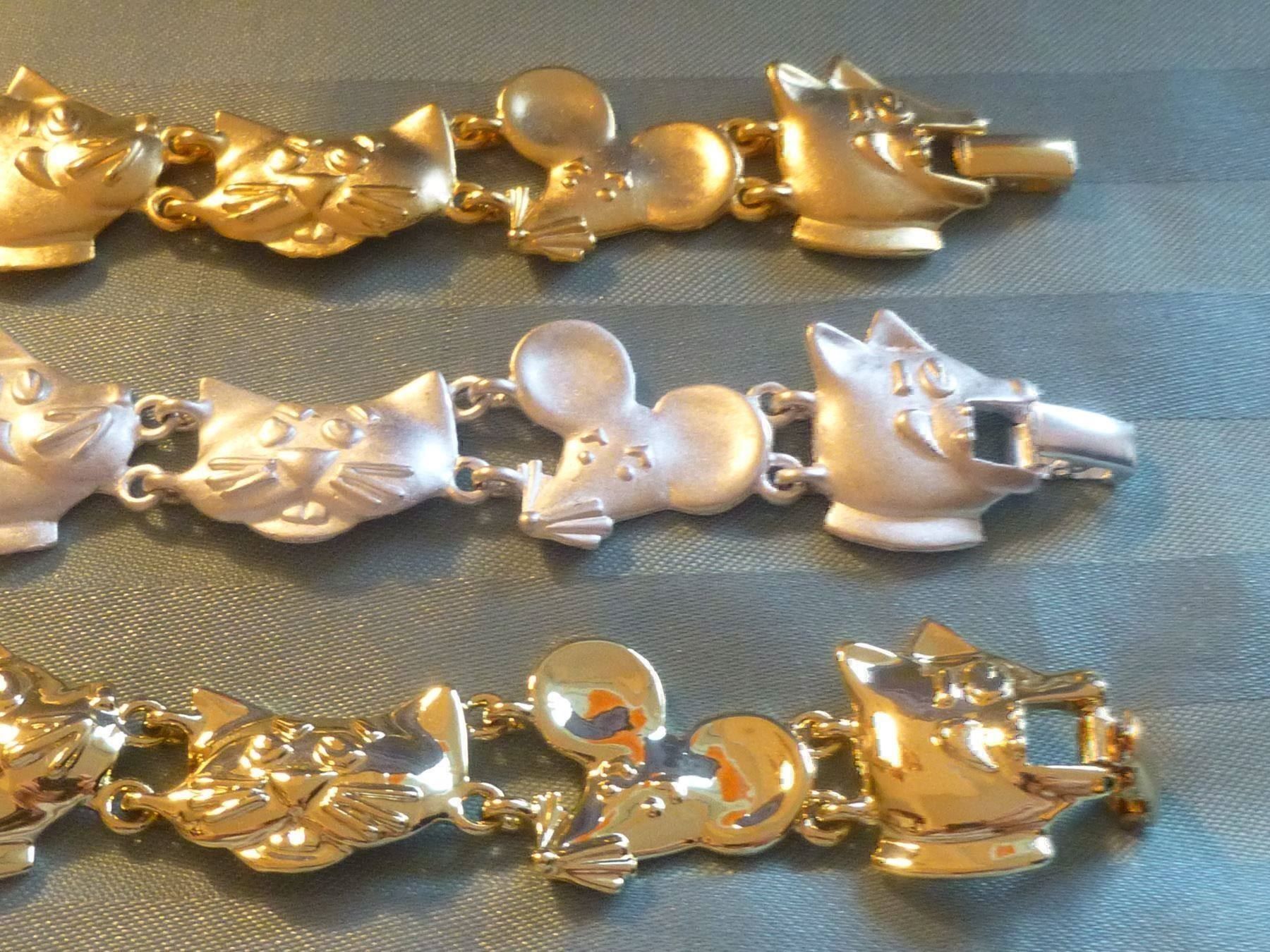 Bracciali & Braccialetti: Tom Jerry Armband AJC/USA "gold" – Usato da Hinwil venduto da Glasperlen 4