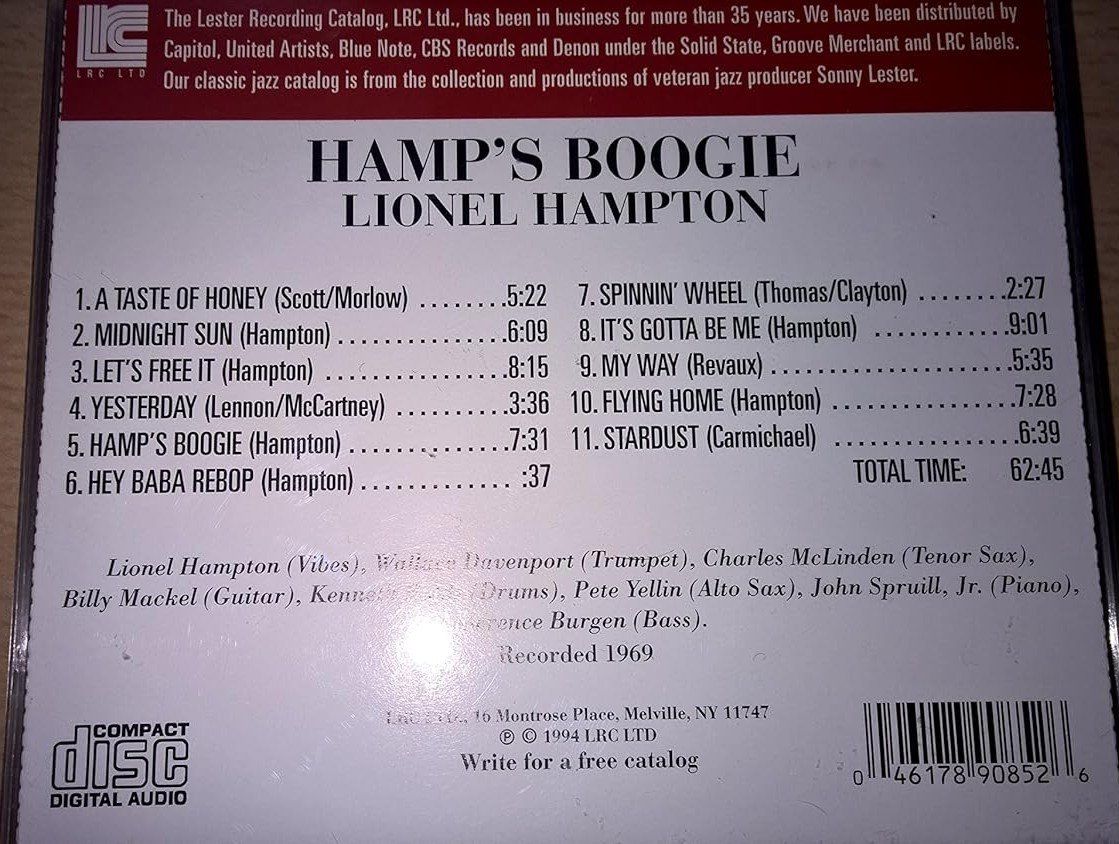 CD: CD  Lionel Hampton – Usato da Heimberg venduto da Rockenrol 1