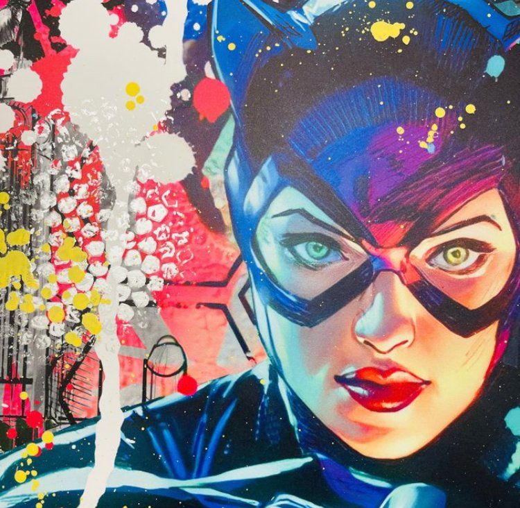 Gemälde: New Popart Mixed Media 100 x 80 Batman – Neu (gemäss Beschreibung) aus Zumikon von nubyan 3