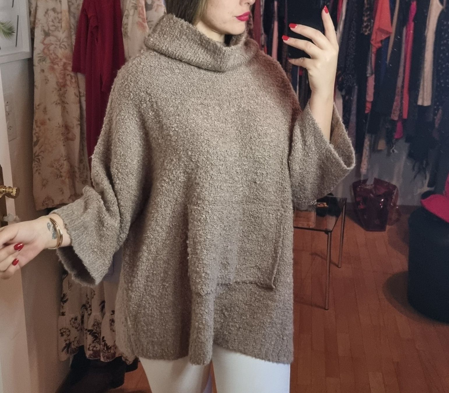 Maglioni & Felpe: Kuscheliger Damenpullover Rollkragen Gr.XL/XXL – Usato da Wald ZH venduto da CapLux 2