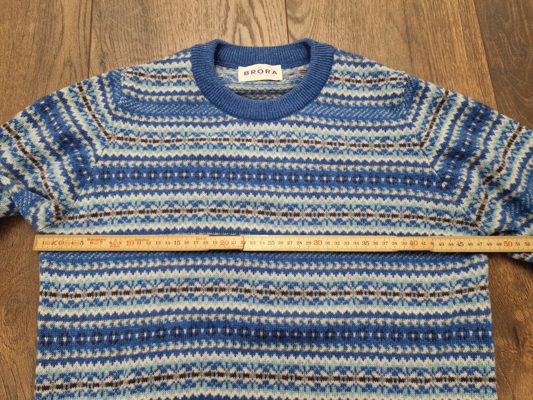 Maglioni & Felpe: Brora Pullover Kaschmir blau gemustert 36-38 neuwertig! – Nuovo (secondo la descrizione) da Meierskappel venduto da HeartWear 4