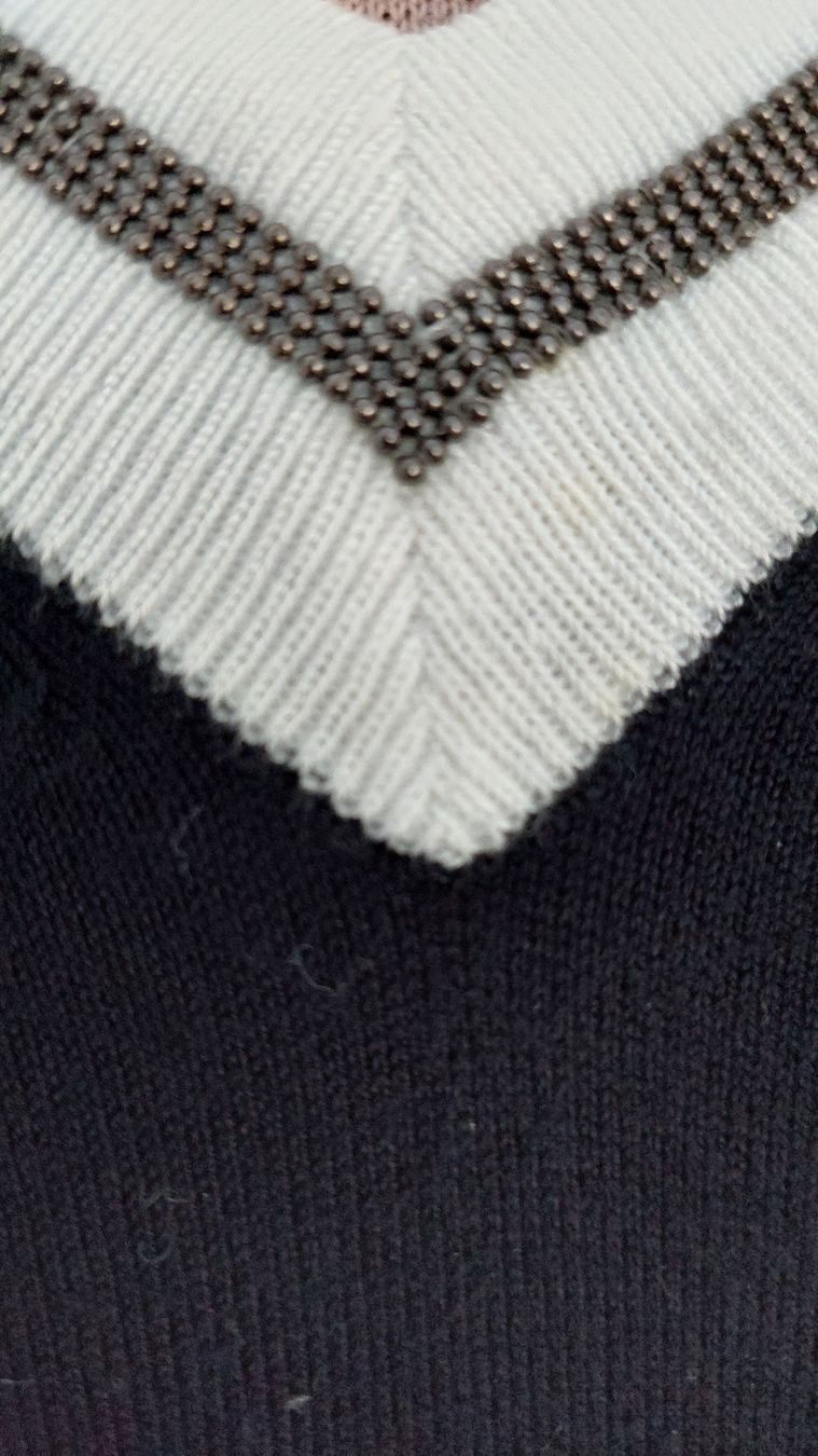 Brax Maglioni & Felpe: Brax Dunkelblauer Pullover mit V-Ausschnitt, Grösse S/M. – Usato da Gwatt (Thun) venduto da Letzte-Chance 4