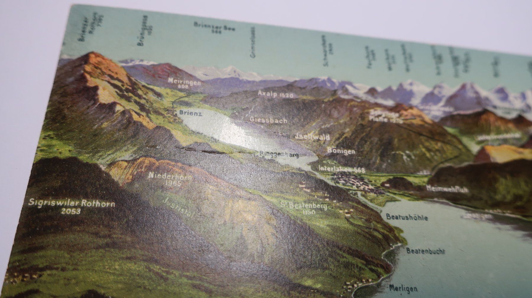 Cartoline postali: Thuner See  Panorama 1915 – Usato da Cormoret venduto da Pascalll2001 2
