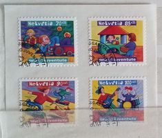 2003 Pro Juventute Satz Ersttag Eckstempel auf Folie