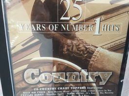 Country CD - 25 Years of Number 1 Hits -