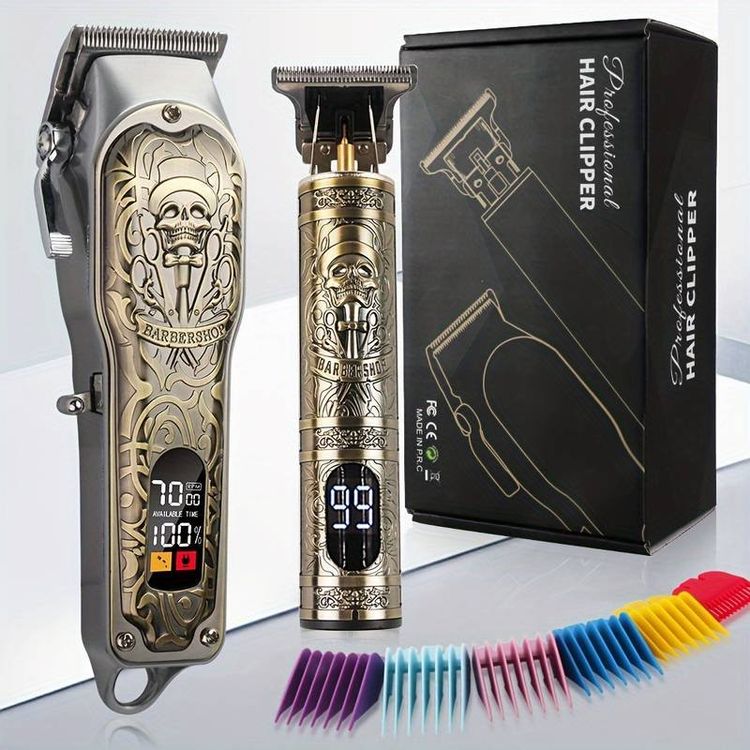 Tondeuse Barbe Et Cheveux Hatteker Professionnelle - Kit T-Blade Trimmer - Neuf