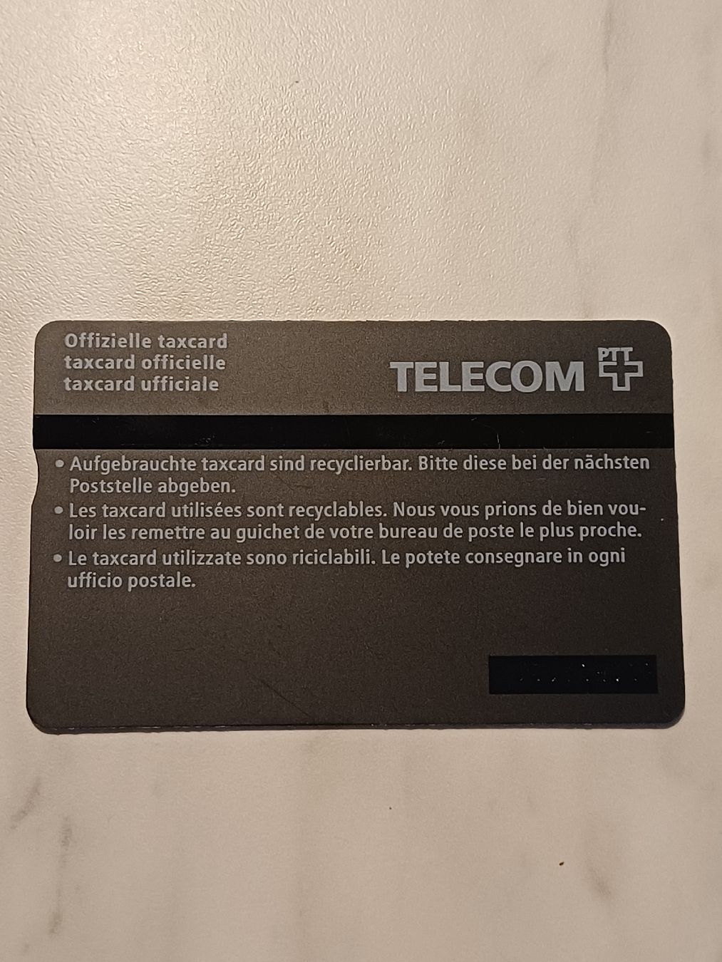 Swisscom Cartes de téléphone: Taxcard  – D'occasion à Domat-ems par Gr8wood 1