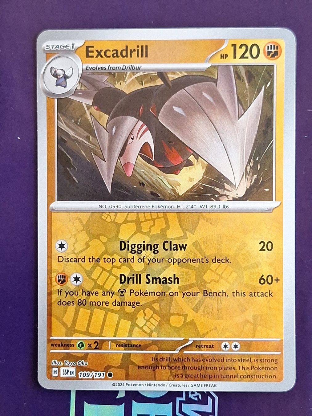 Pokémon Carte collezionabili: Excadrill - Reverse Holo - Pokemon Surging Sparks – Usato da Altstätten SG venduto da GGsGameshop