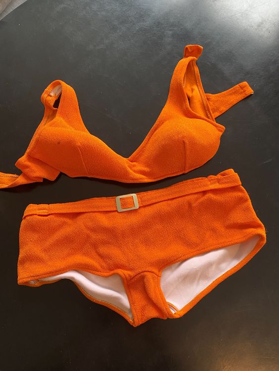 70s Retro Vintage Bikini 👙 orange Gr.S Kaufen auf Ricardo