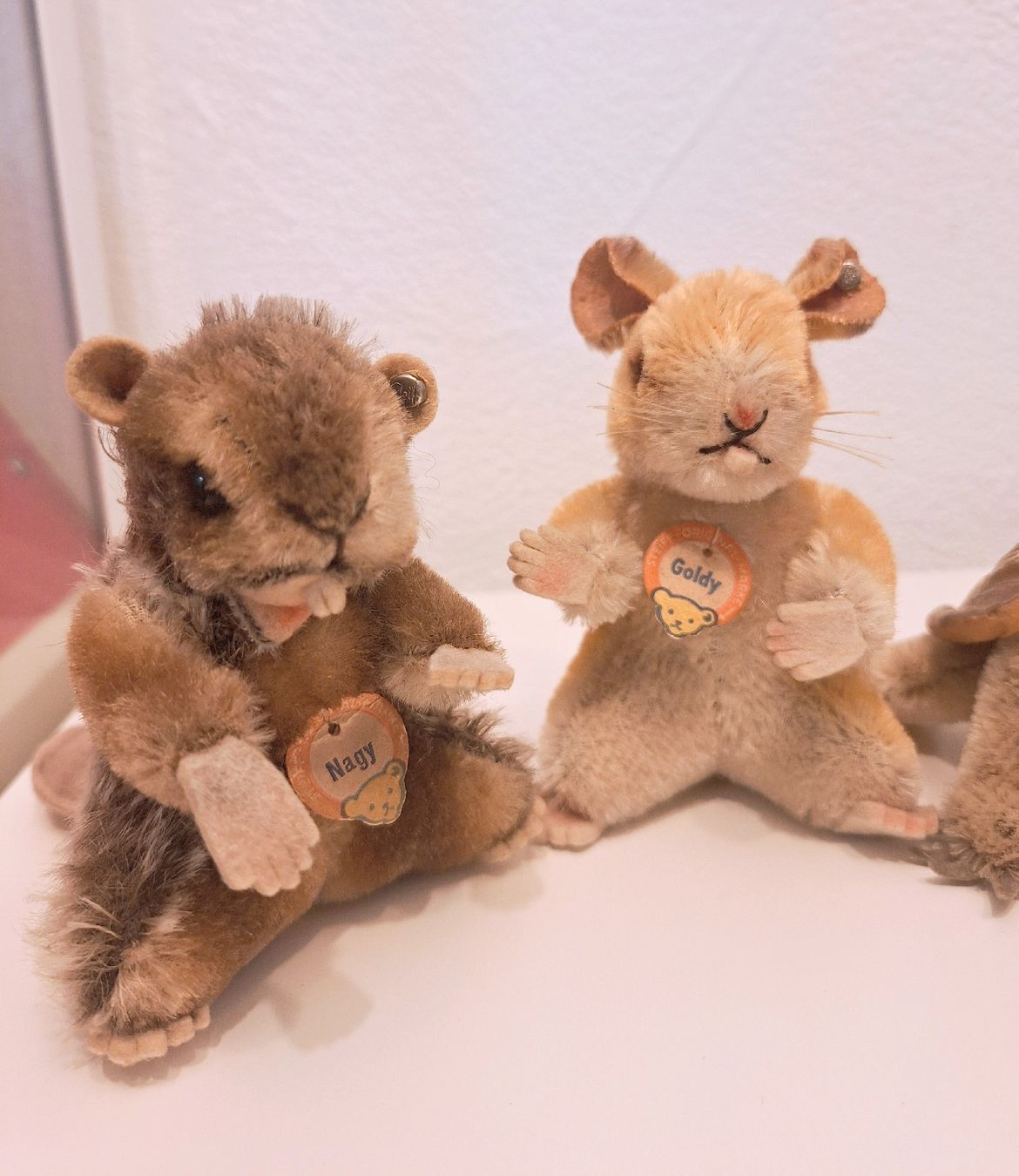 Steiff Spielzeuge: 4 Vintage Steiff: Beaver, Hamster, Turtle & Mountain Goat – Gebraucht aus Volketswil von LisaSch1 1