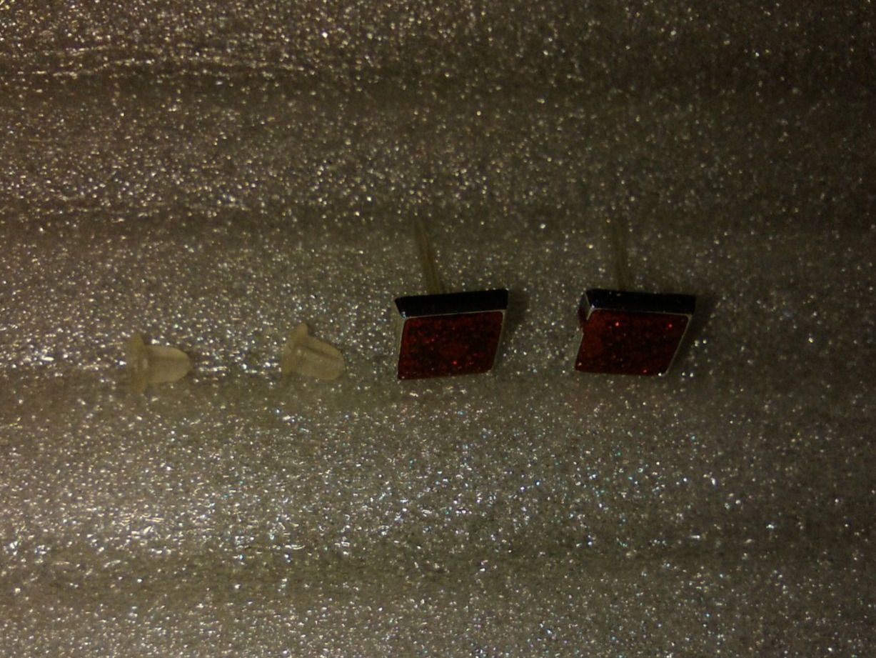 Orecchini pendenti & Orecchini a lobo: modeschmuck ohrringe,,,viereckig,,,glitzer – Nuovo (secondo la descrizione) da Basel venduto da bijoutrie_4