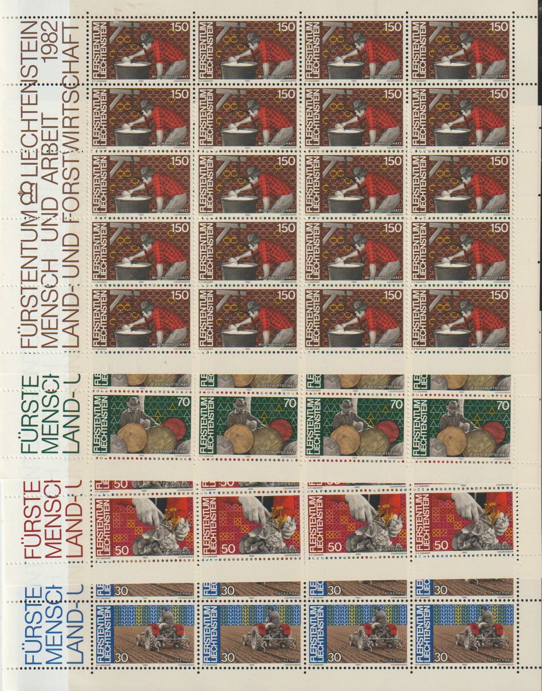 Alle Briefmarken: Blocs de Timbres Liechtenstein  ** – Gebraucht aus Crans-Montana von kira56
