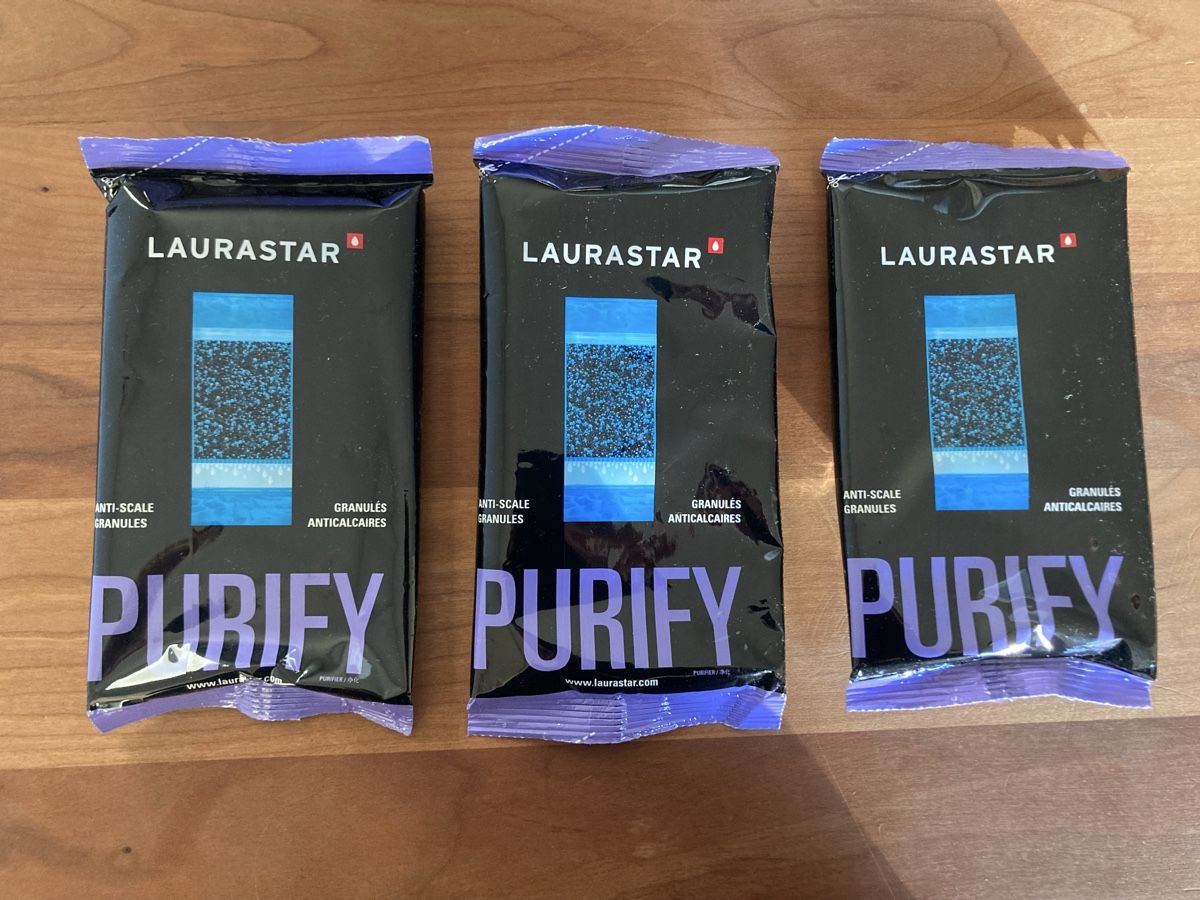 Laurastar Ferri da stiro: Laurastar PURIFY (Kalkschutzgranulat) – Nuovo e nell'imballaggio originale da Zürich venduto da bea_9jxr