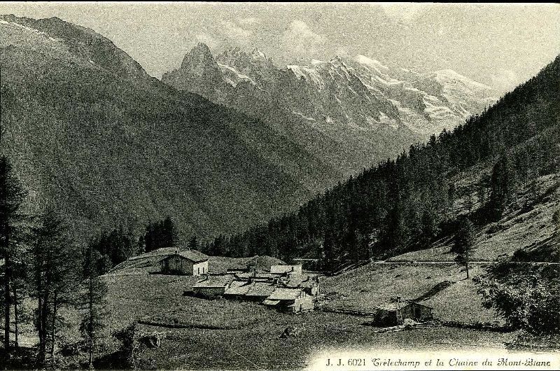 Cartoline postali: Trèblechamp - Chaine du Mont Blanc c1910 – Usato da Emmenbrücke venduto da teestube