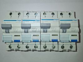 Fehlerstrom-Leitungsschutzschalter 1P+N 6kA C-13A- 4 Stück -