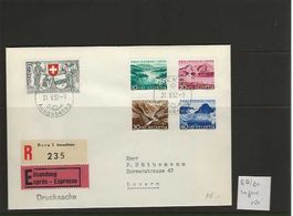 timbre enveloppe FDC Pro Patria 1952 B56-B60 SB_K 150.--