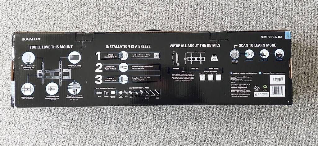 Supporti a parete: TV Wandhalterung Sanus – Usato da Uerikon venduto da ragmann 1