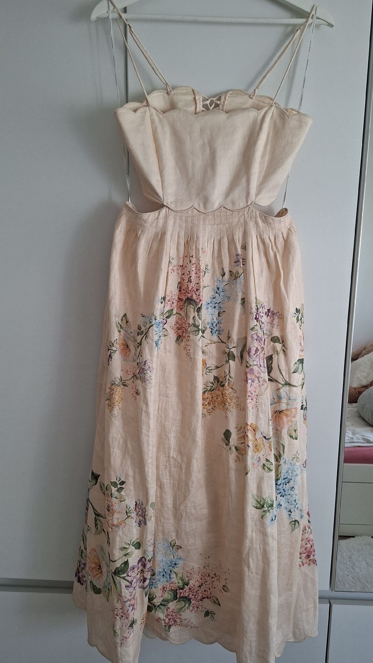Zimmermann Vestiti: Zimmermann Scallop Midi Leinendress – Nuovo (secondo la descrizione) da Riehen venduto da jlj_st82