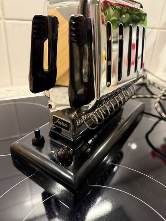 Jura Vintage Toaster Chrom schwarz funktionsfähiger Zustand (Gebraucht ...