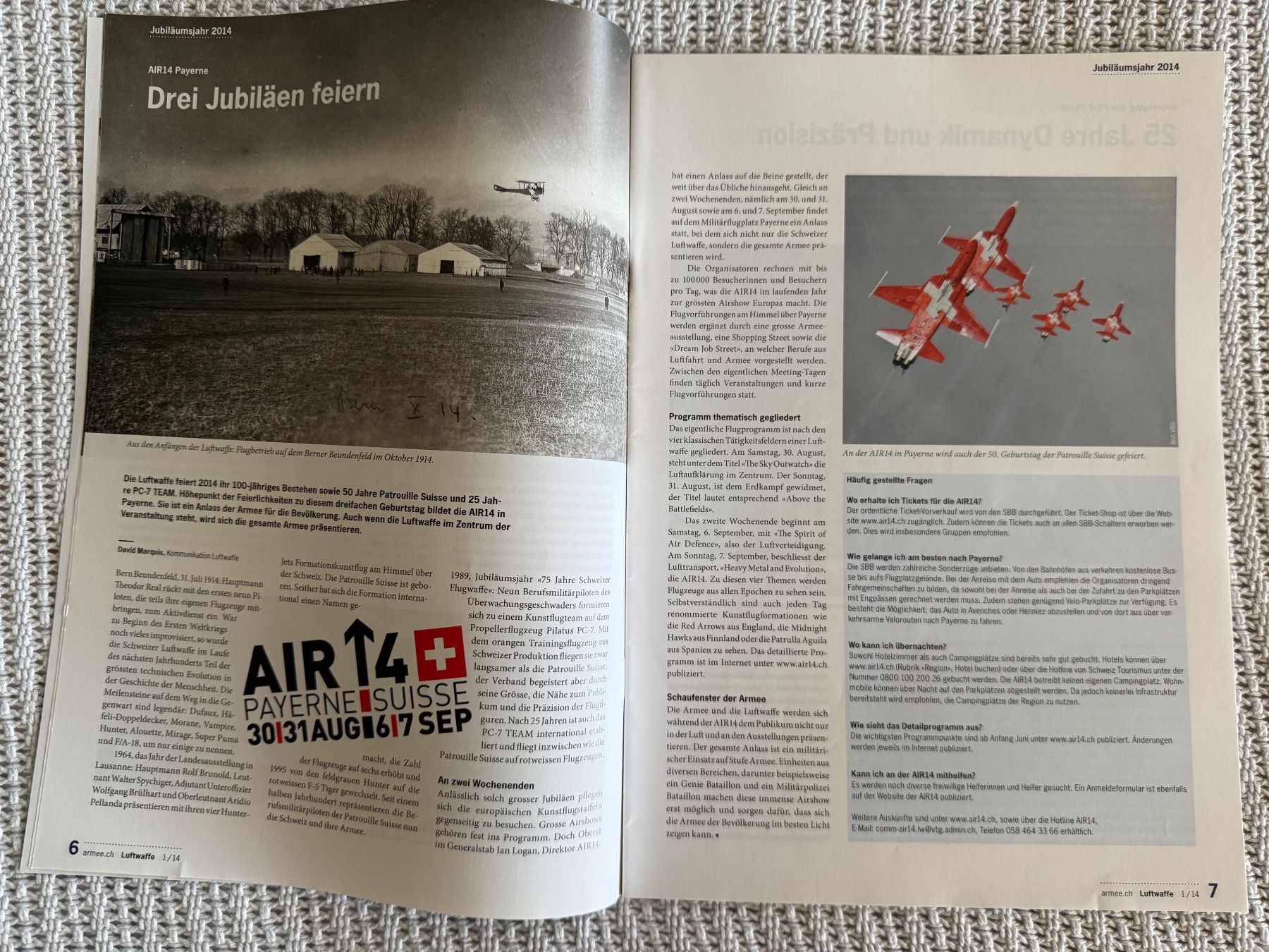 Revues & Magazines: 3 Publikationen Schweizer Luftwaffe von 2014 – D'occasion à Brütten par Hst1 6