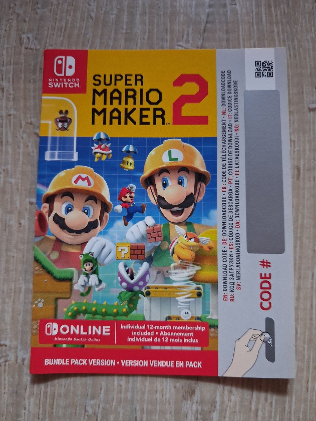 Nintendo Giochi: Nintendo switch super mario maker 2 + abonnement switch – Usato da Mayens-De-Chamoson venduto da arvine29 4