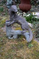 Gartenfigur Bronze Mader auf Ast