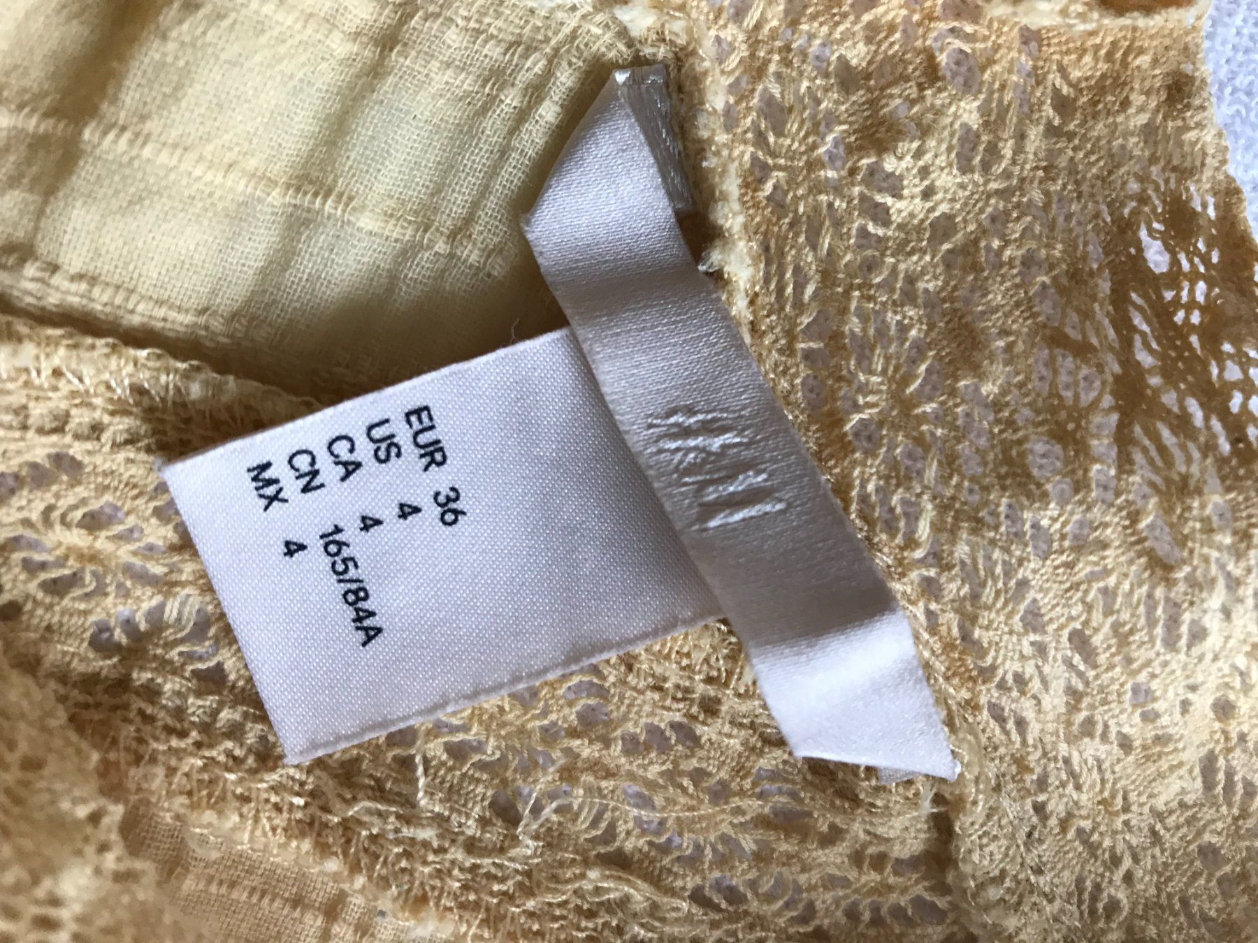 Camicette: Sommer Bluse, Gelb mit Spitze, Grösse 36 – Nuovo (secondo la descrizione) da Brunnenthal venduto da Eco07 3