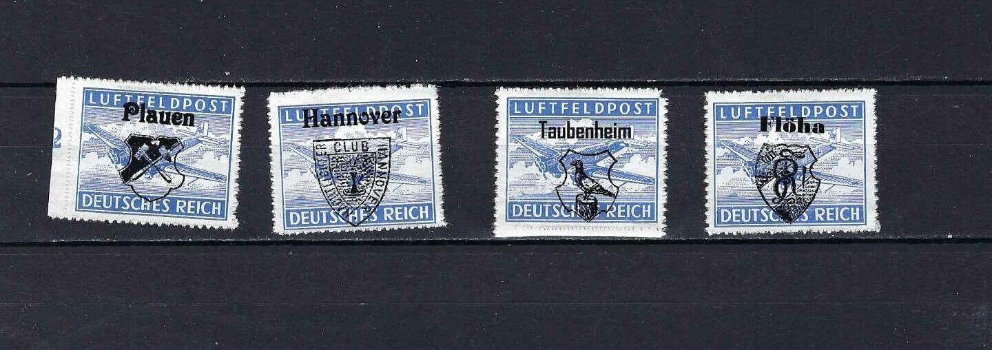 Tutti i francobolli: Luftfeldpost mit Aufdruck ** – Nuovo e nell'imballaggio originale da Lindau venduto da Rickie123