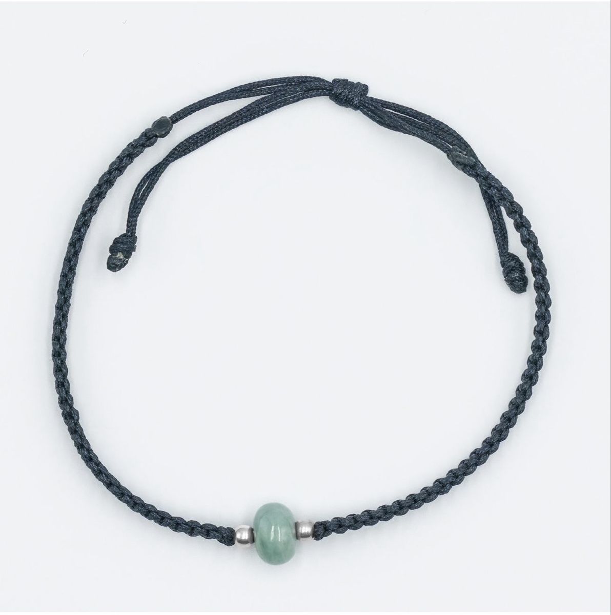 Bracciali & Braccialetti: Armband mit Jade und Silberkugeln – Nuovo e nell'imballaggio originale da Ruggell venduto da JadeShop 1