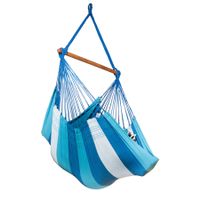 MacaMex Relaxa Oceano Hängestuhl Baumwolle blau
