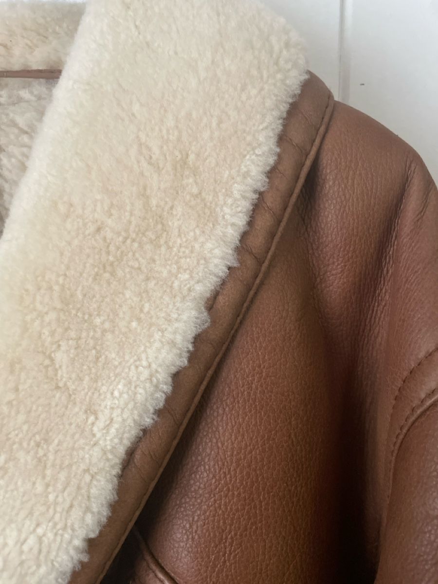 Giacche: Lammfelljacke braun mit hellem Futter – Usato da Bleiken venduto da balou018 2