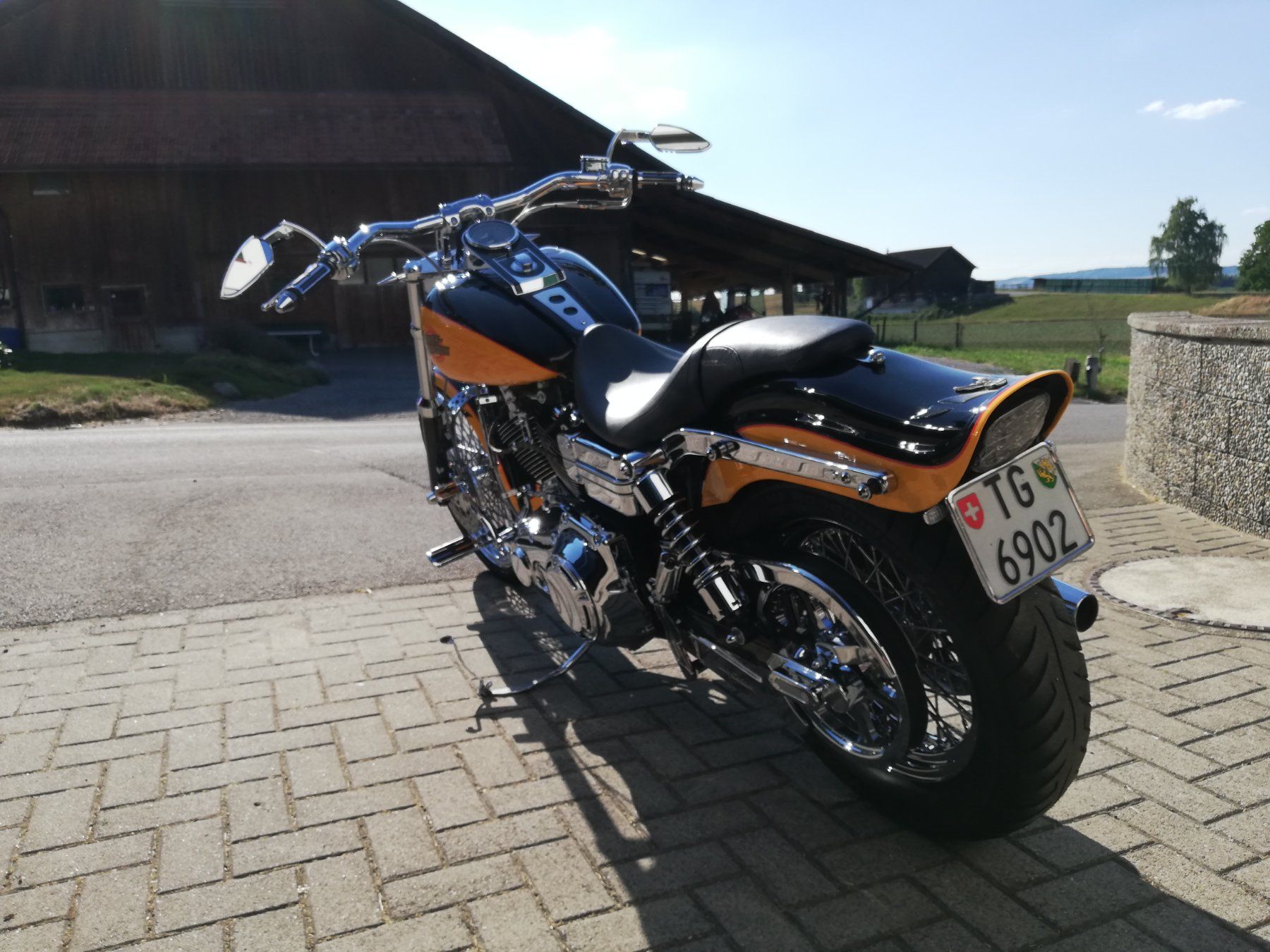 Harley-Davidson Chopper: Gepflegte Wide Glide sucht ein neues Zuhause – Usato da Hefenhofen venduto da Tino2803 3