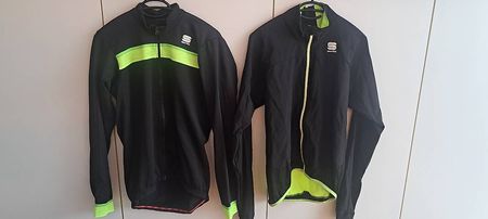 Sportful Kombi aus Trikot lang und Windjacke