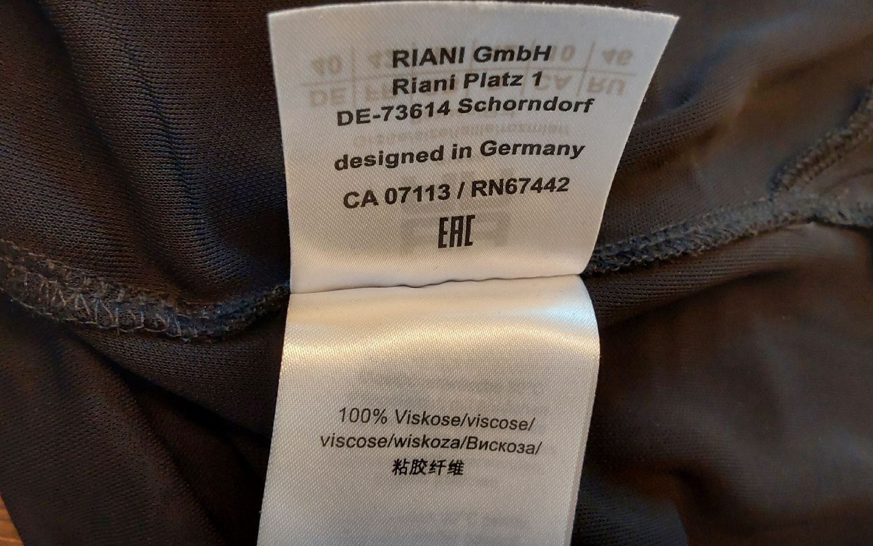 Riani Kleider: Hemdblusenkleid schwarz Riani 40 Viskose – Gebraucht aus Köniz von scopello12 4