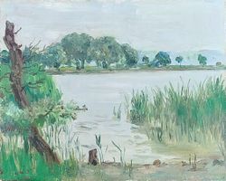PEINTRE NEUCHATELOIS - Octave Matthey - La Tène (1954)