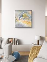 Originalegemälde auf Leinwand 30x30 cm, goldenen Unikat!!!