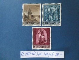 FL 1958 N r. 306-308 gestempelt