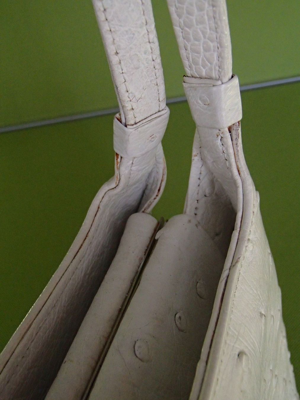 Borse da donna: weisse Vintage Eidechsleder Tasche – Usato da Schöfflisdorf venduto da pullux 6