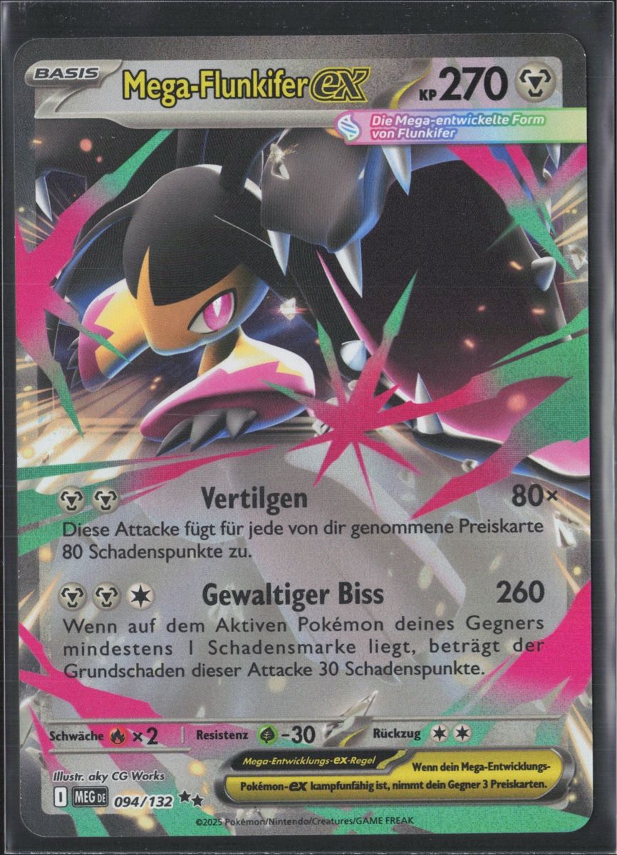 Pokémon Cartes à collectionner: POKÉMON / Mega-Flunkifer EX / Mega Evolution 🇩🇪 – D'occasion à Herzogenbuchsee par TCG-High-Quality
